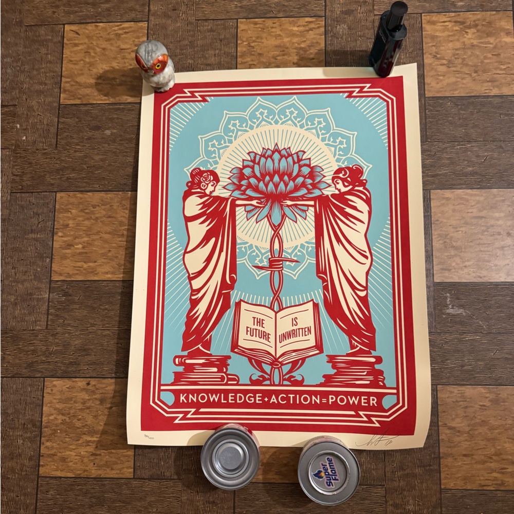 Obey Shepard Fairey Poster Jordan 1 New Balance 2002R Adidas Samba Puma Speedcat